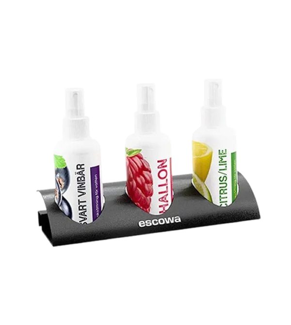 Aromaställ för 3 flaskor